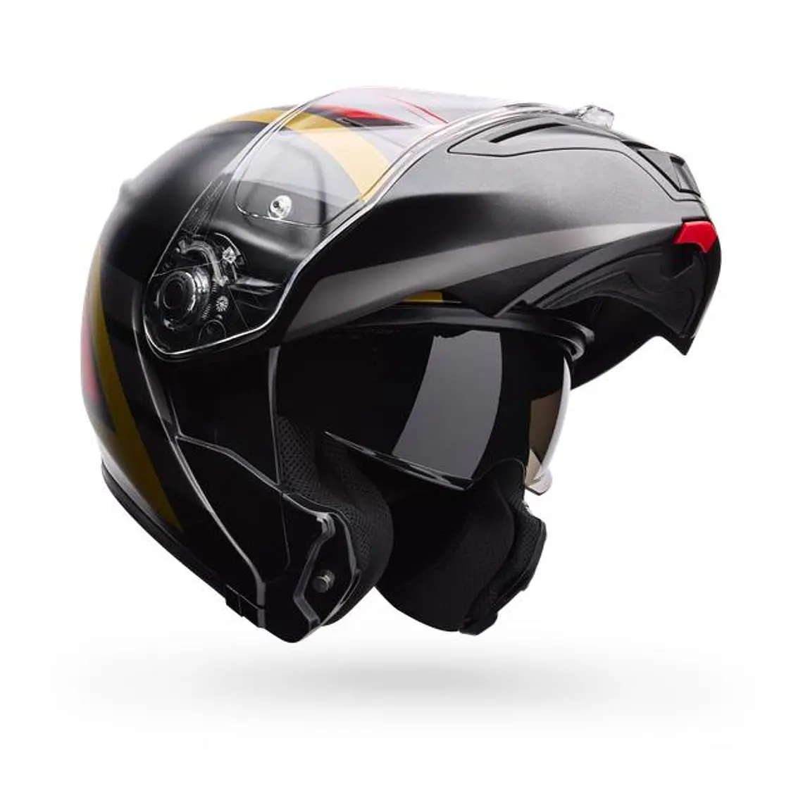 Casco Moto Calle SRT Modular Abatible The Good Ride Negro/Rojo Certificado QR Bell 1