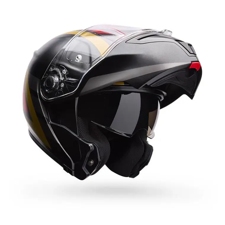 Casco Moto Calle SRT Modular Abatible The Good Ride Negro/Rojo Certificado QR Bell 1