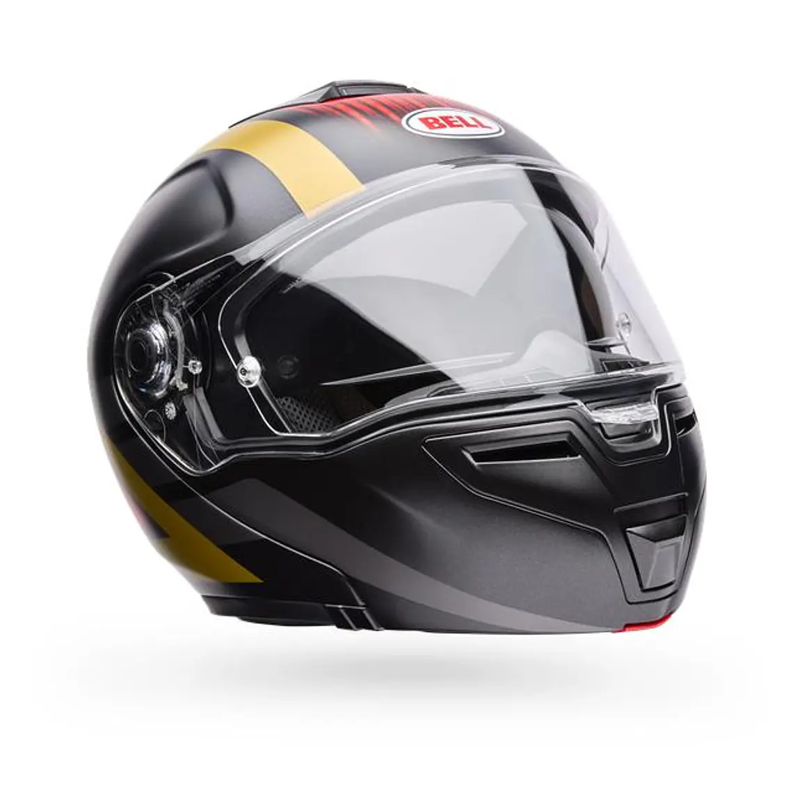 Casco Moto Calle SRT Modular Abatible The Good Ride Negro/Rojo Certificado QR Bell 3