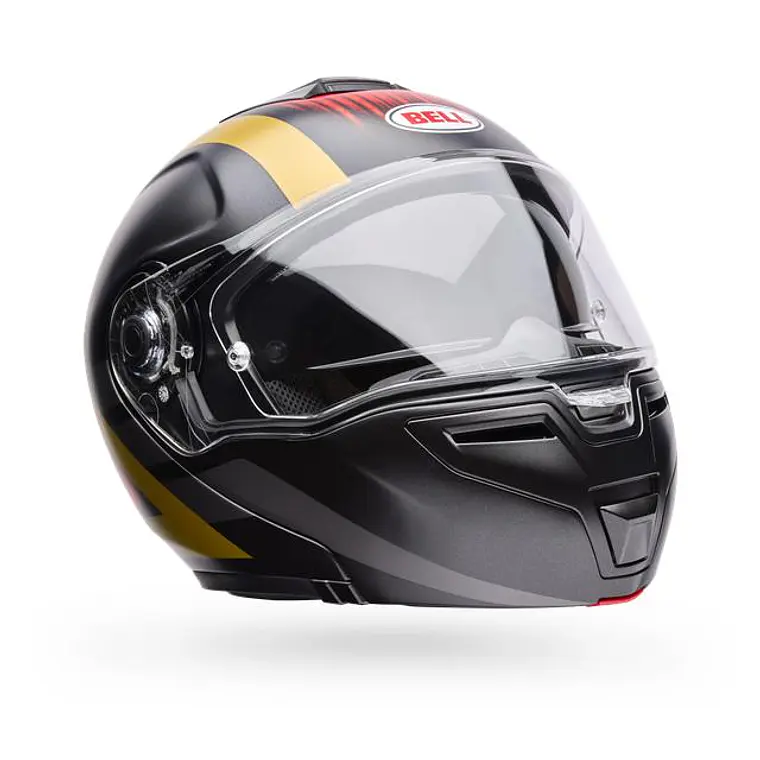 Casco Moto Calle SRT Modular Abatible The Good Ride Negro/Rojo Certificado QR Bell 3