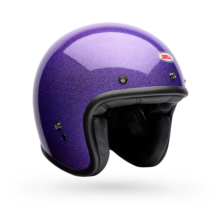 Casco Moto Calle TS Custom 500 Flake Morado Bell 2