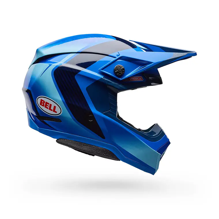 Casco Moto ET3 Moto-10 Spherical Azul Bell 1
