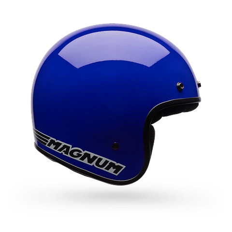 Casco Moto Calle TS Magnum Solid Azul Bell