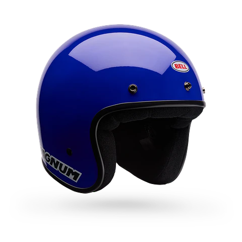 Casco Moto Calle TS Magnum Solid Azul Bell