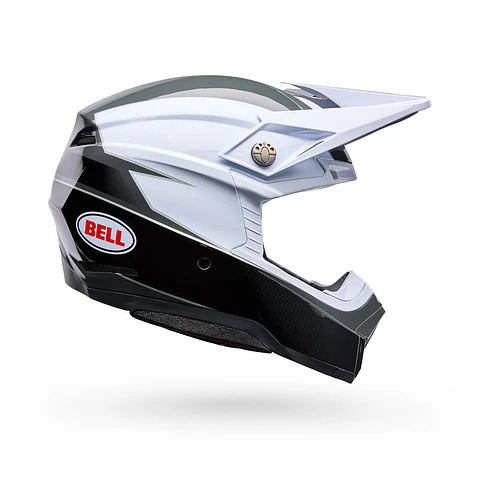 Casco Moto Moto-10 Falcon Mips Blanco/Negro Bell