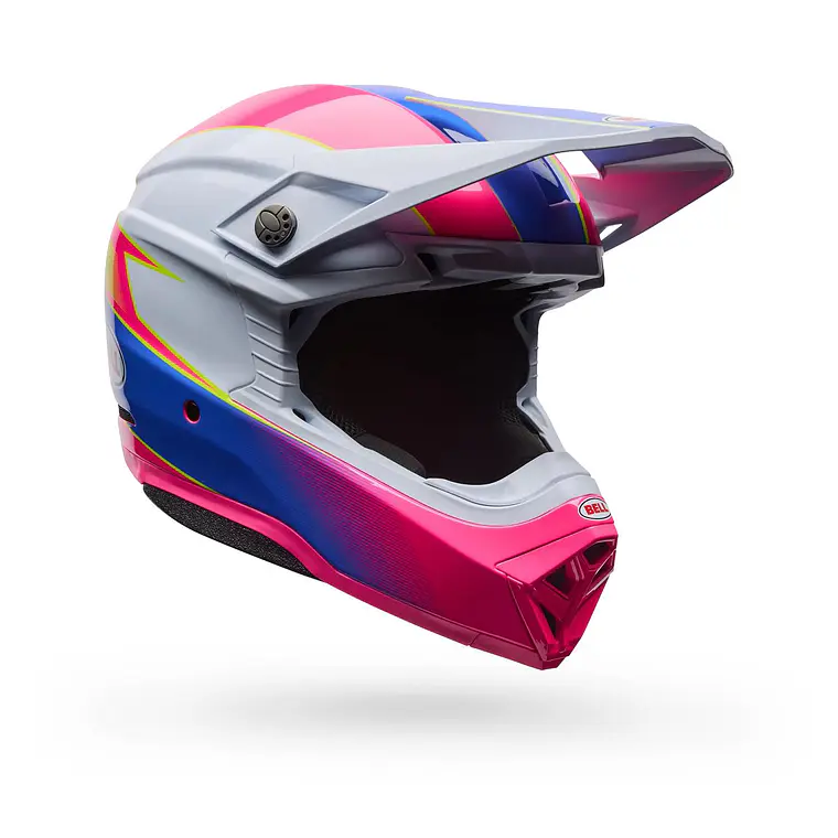 Casco Moto Moto-10 Falcon Mips Blanco/Rosado Bell 2