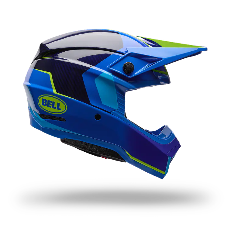 Casco Moto Moto-10 Gp Vector Azul Bell 1