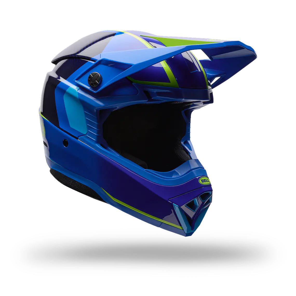 Casco Moto Moto-10 Gp Vector Azul Bell 2