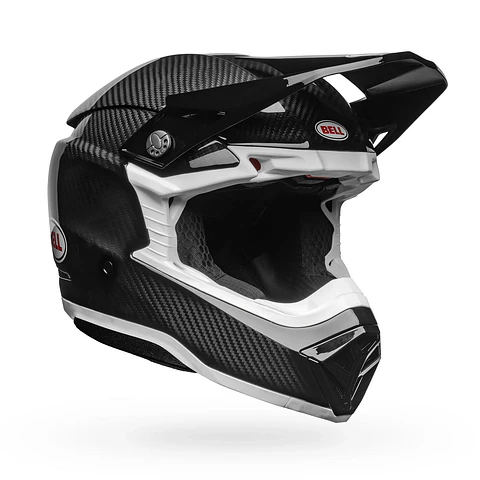Casco Moto Moto-10 Spherical Solid Negro/Blanco Bell