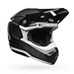 Casco Moto Moto-10 Spherical Solid Negro/Blanco Bell - Miniatura 2