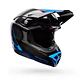 Casco Moto Moto-10 Spherical Strike Azul/Negro Bell - Miniatura 2