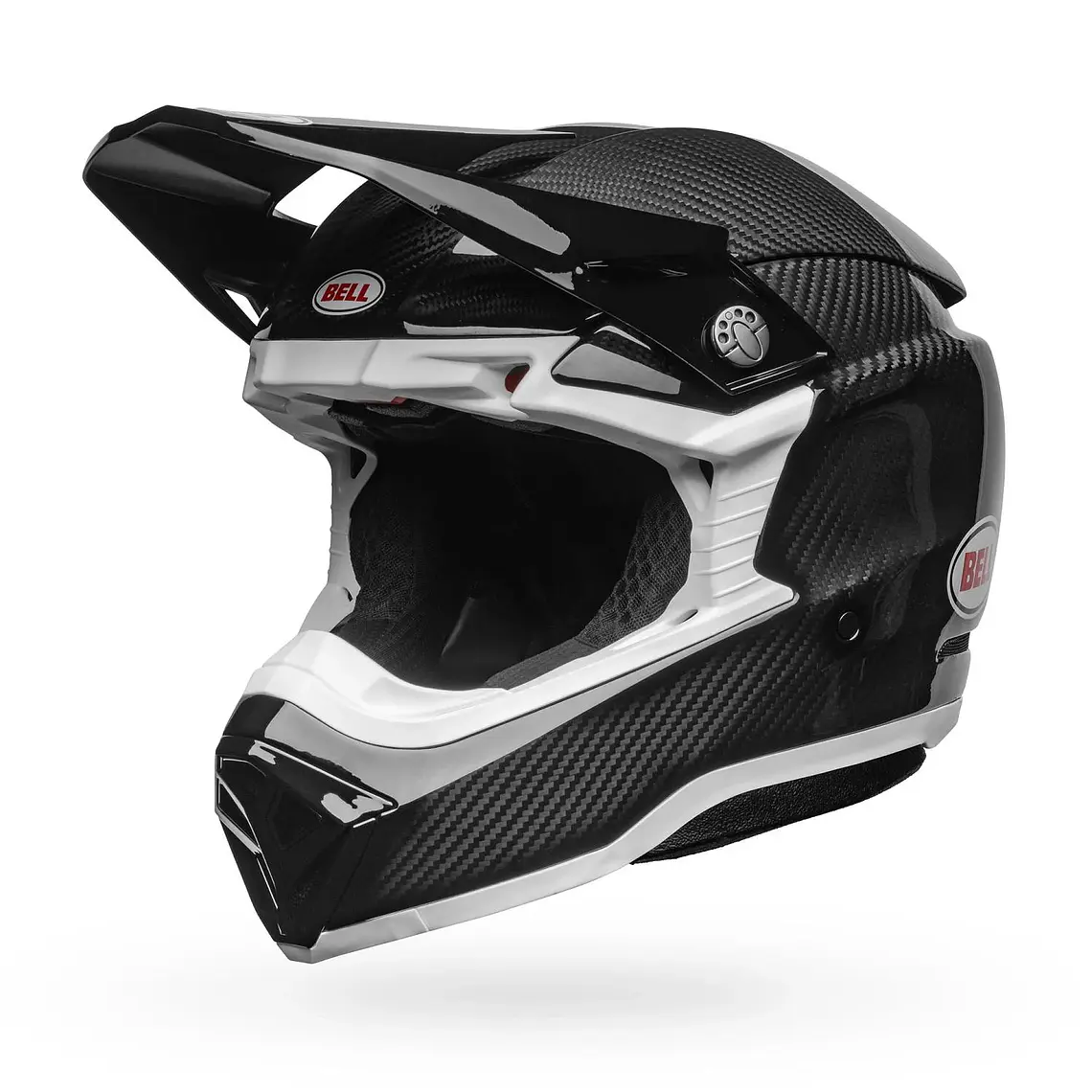 Casco Moto Moto-10 Spherical Solid Negro/Blanco Bell 4