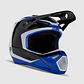 Casco Moto V1 Nitro Azul Fox - Miniatura 1