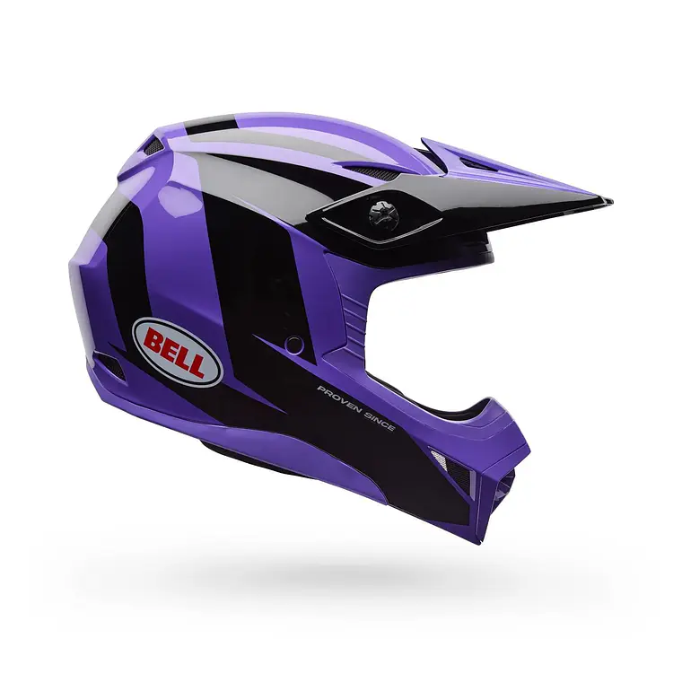 Casco Moto Niño MX-10 Mips Talon Morado Bell 1