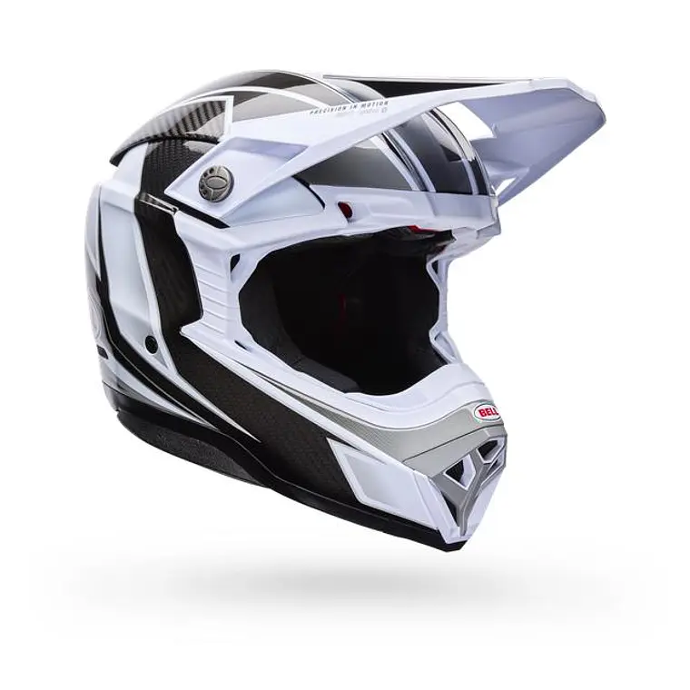 Casco Moto Spherical Moto-10 Blanco/Negro Bell 1