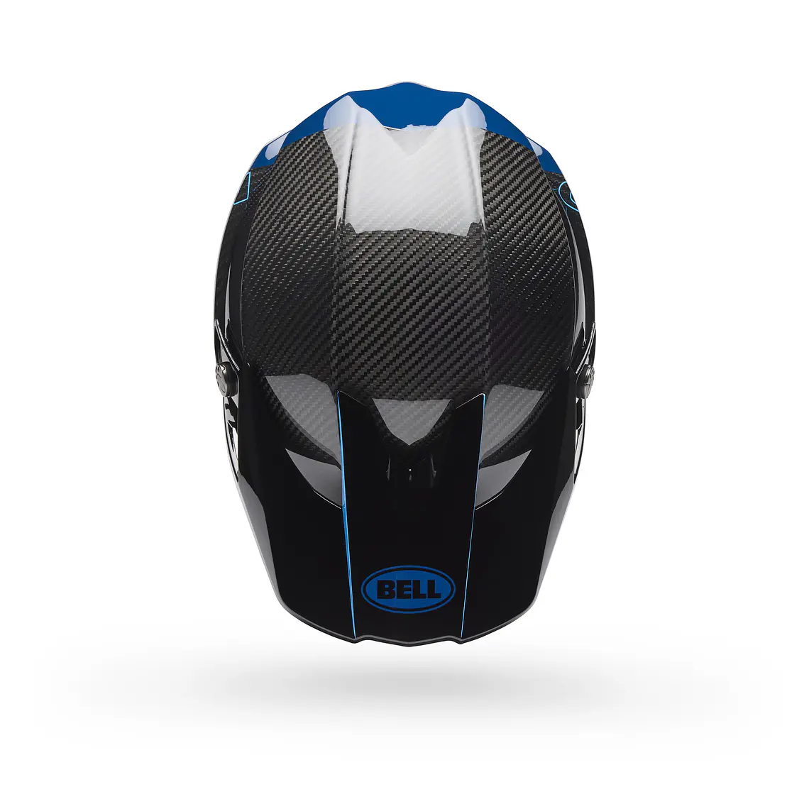 Casco Moto Spherical Moto-10 Azul/Negro Bell 3