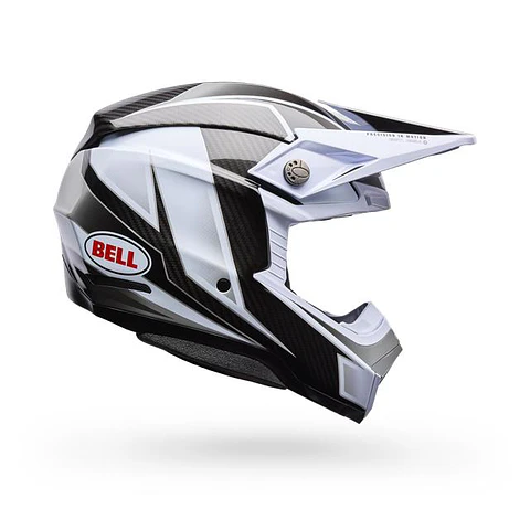 Casco Moto Spherical Moto-10 Blanco/Negro Bell