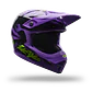 Casco Moto Niño Mx-10 Mips Amber Negro/Morado Bell - Miniatura 2