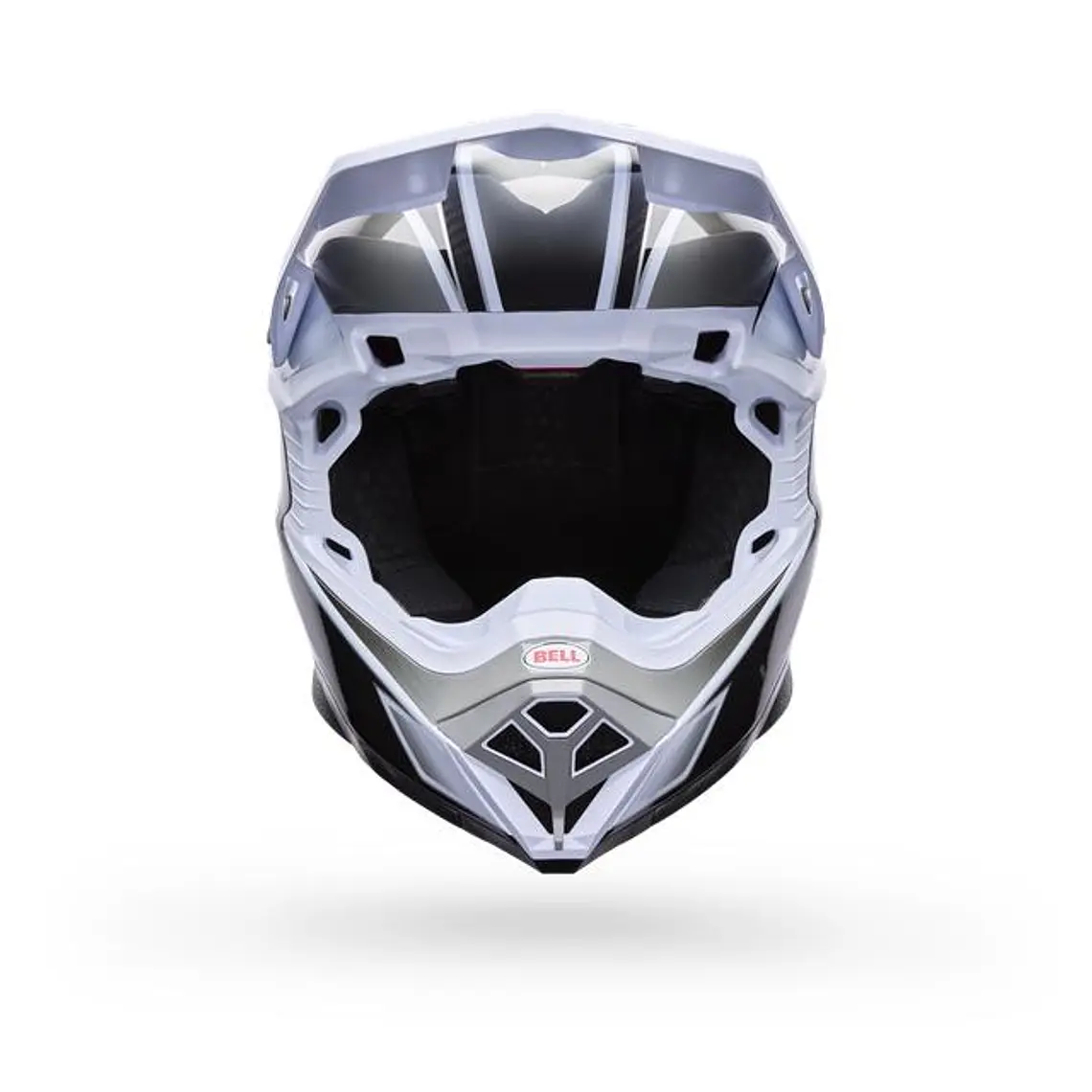 Casco Moto Spherical Moto-10 Blanco/Negro Bell 3