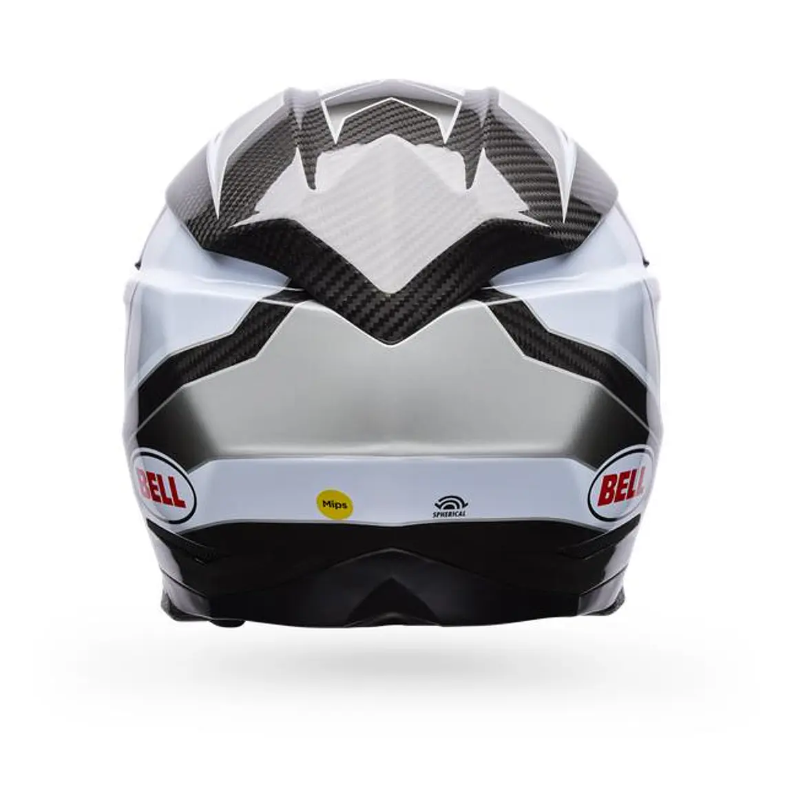 Casco Moto Spherical Moto-10 Blanco/Negro Bell 4