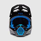 Casco Moto V1 Polaris Negro/Azul Fox - Miniatura 3