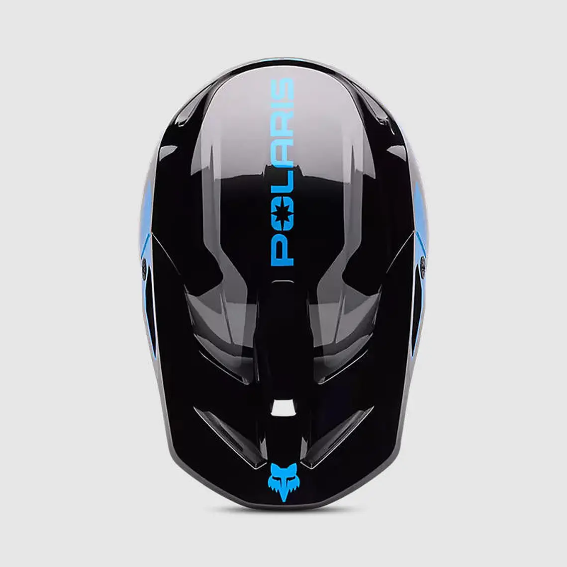 Casco Moto V1 Polaris Negro/Azul Fox 5