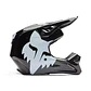 Casco Moto V1 Shield Negro Fox - Miniatura 1