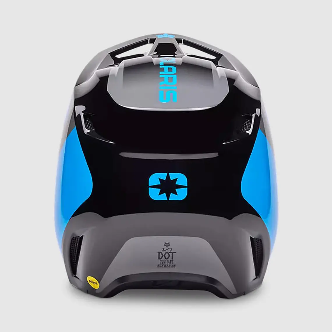 Casco Moto V1 Polaris Negro/Azul Fox 6