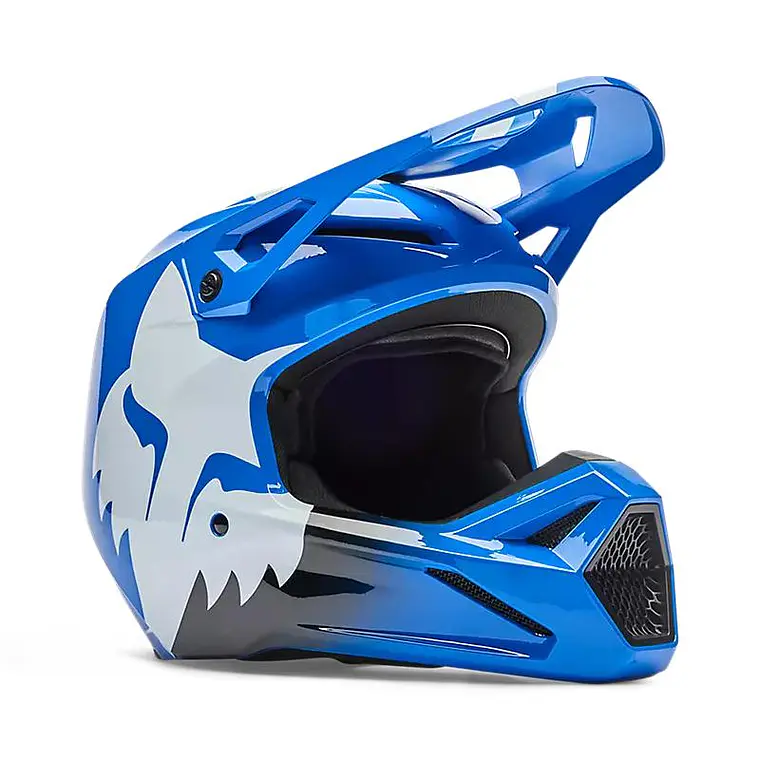 Casco Moto V1 Shield Azul Fox 2