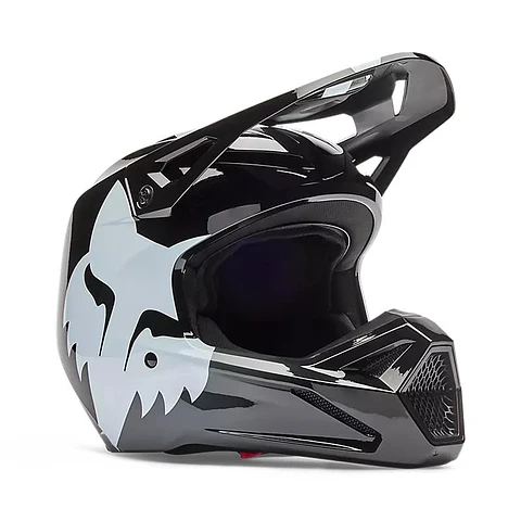 Casco Moto V1 Shield Negro Fox