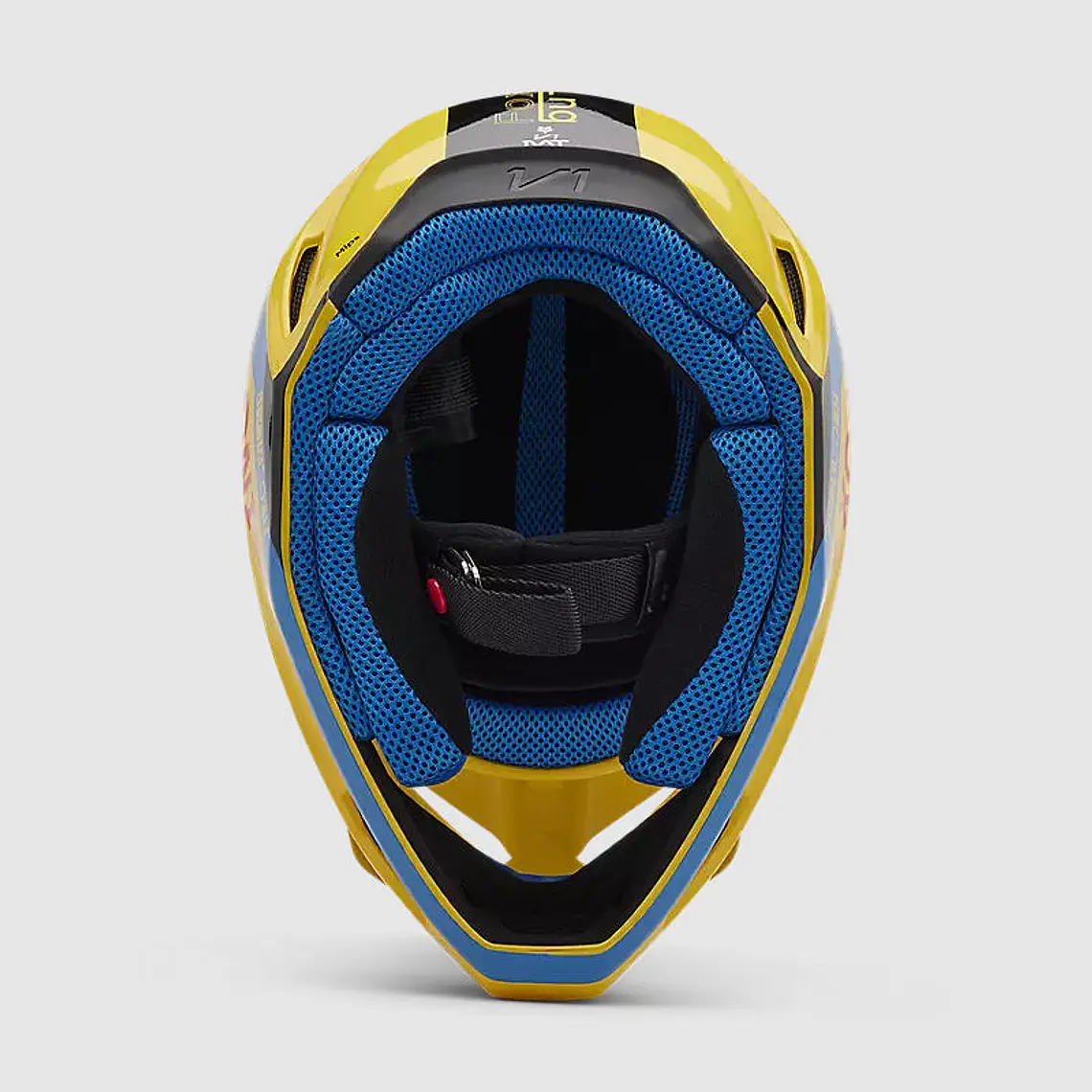Casco Moto V1 Race Spec Amarillo Fox 6