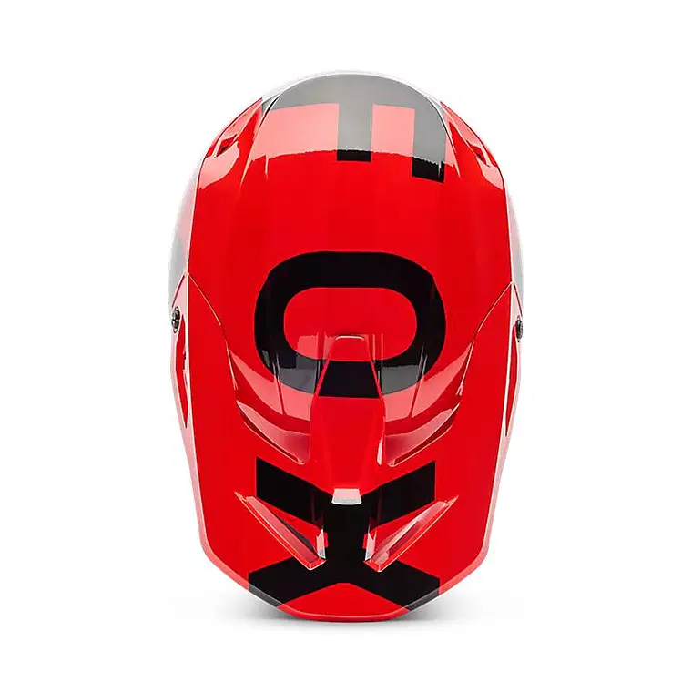 Casco Moto V1 Shield Rojo Fox 4