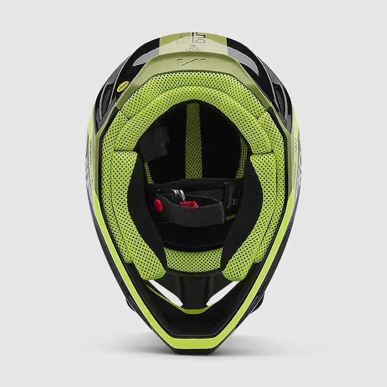 Casco Moto V1 Race Spec Verde Fox 6