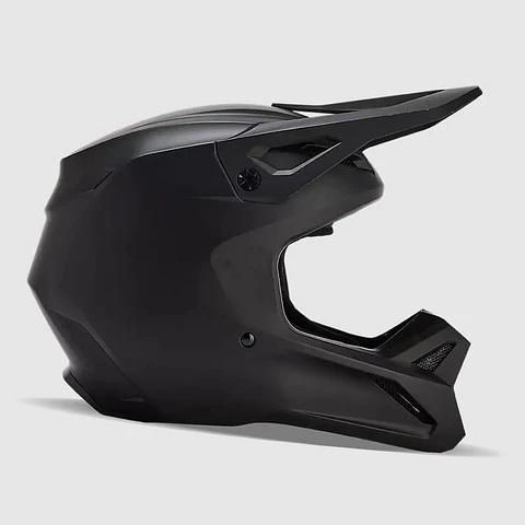 Casco Moto V1 Solid Negro Mate Fox