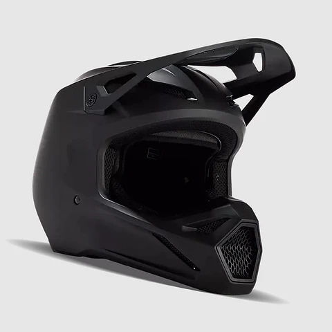 Casco Moto V1 Solid Negro Mate Fox