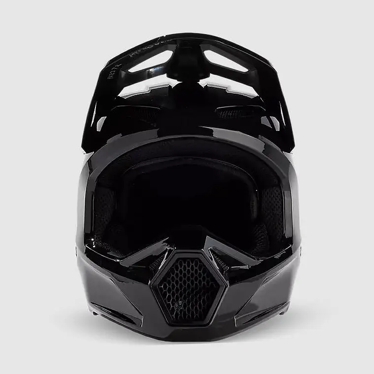 Casco Moto V1 Solid Negro Fox 3