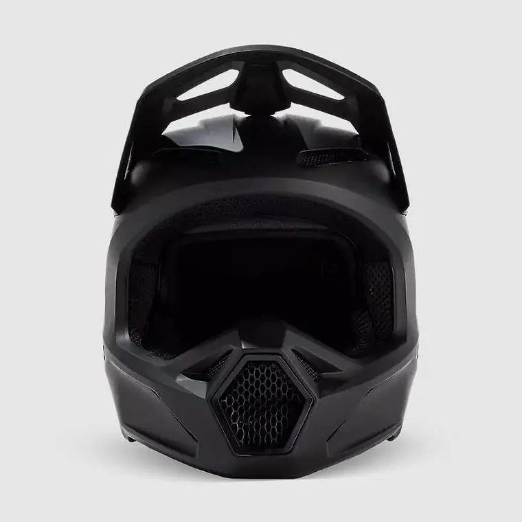Casco Moto V1 Solid Negro Mate Fox 3