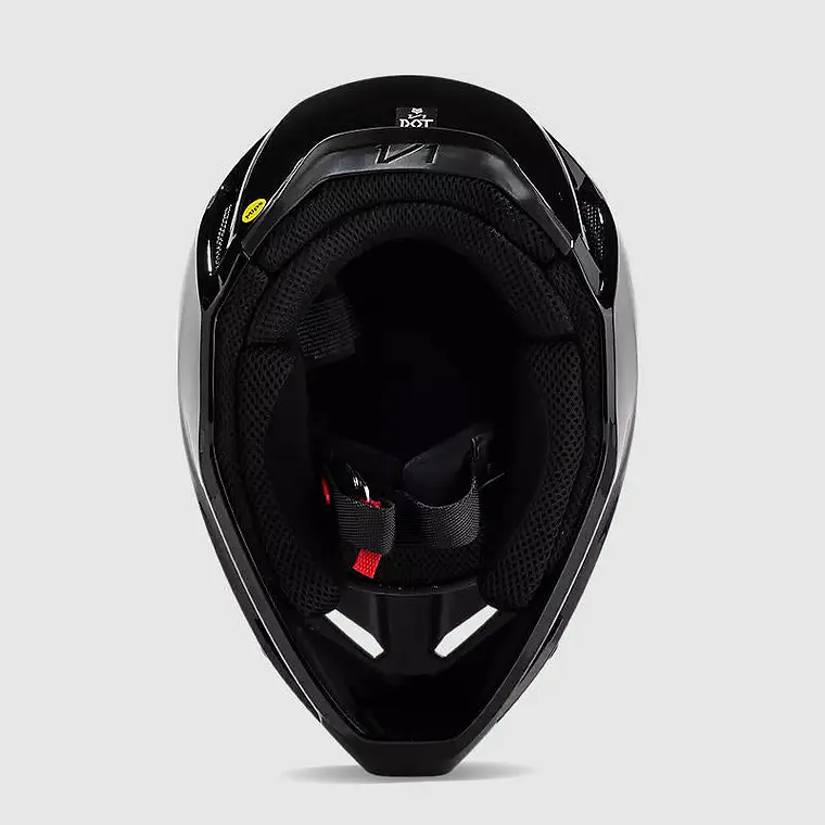 Casco Moto V1 Solid Negro Fox 6