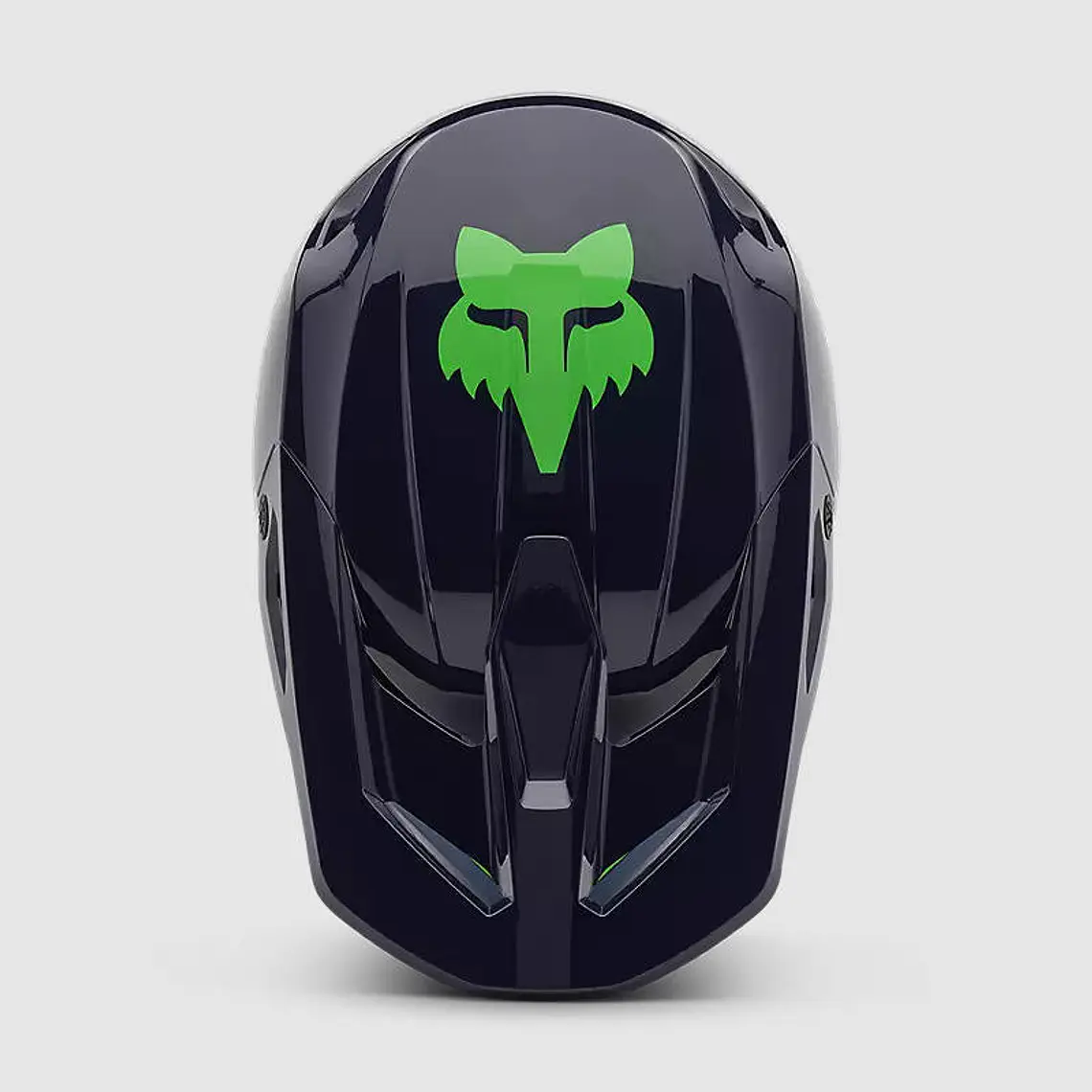 Casco Moto V1 Taunt Azul Marino/Verde Fox 4