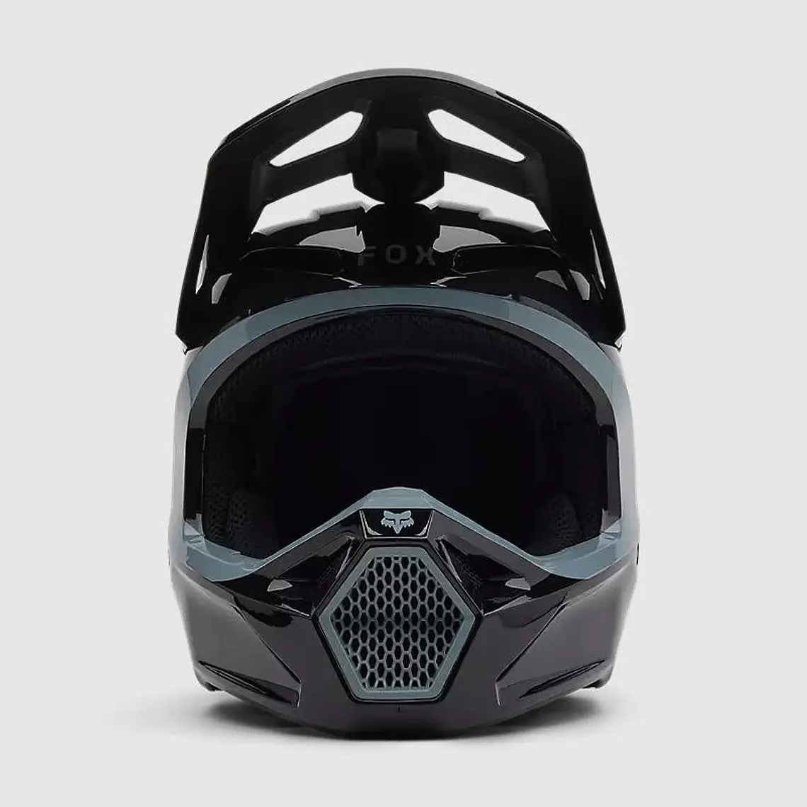 Casco Moto V1 Taunt Negro/Gris Fox 3