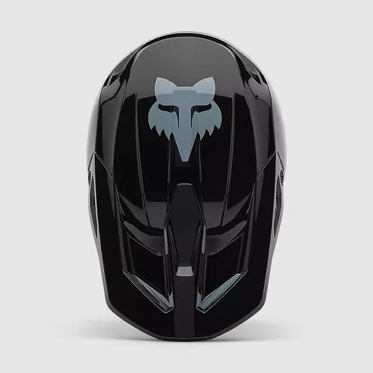 Casco Moto V1 Taunt Negro/Gris Fox 4