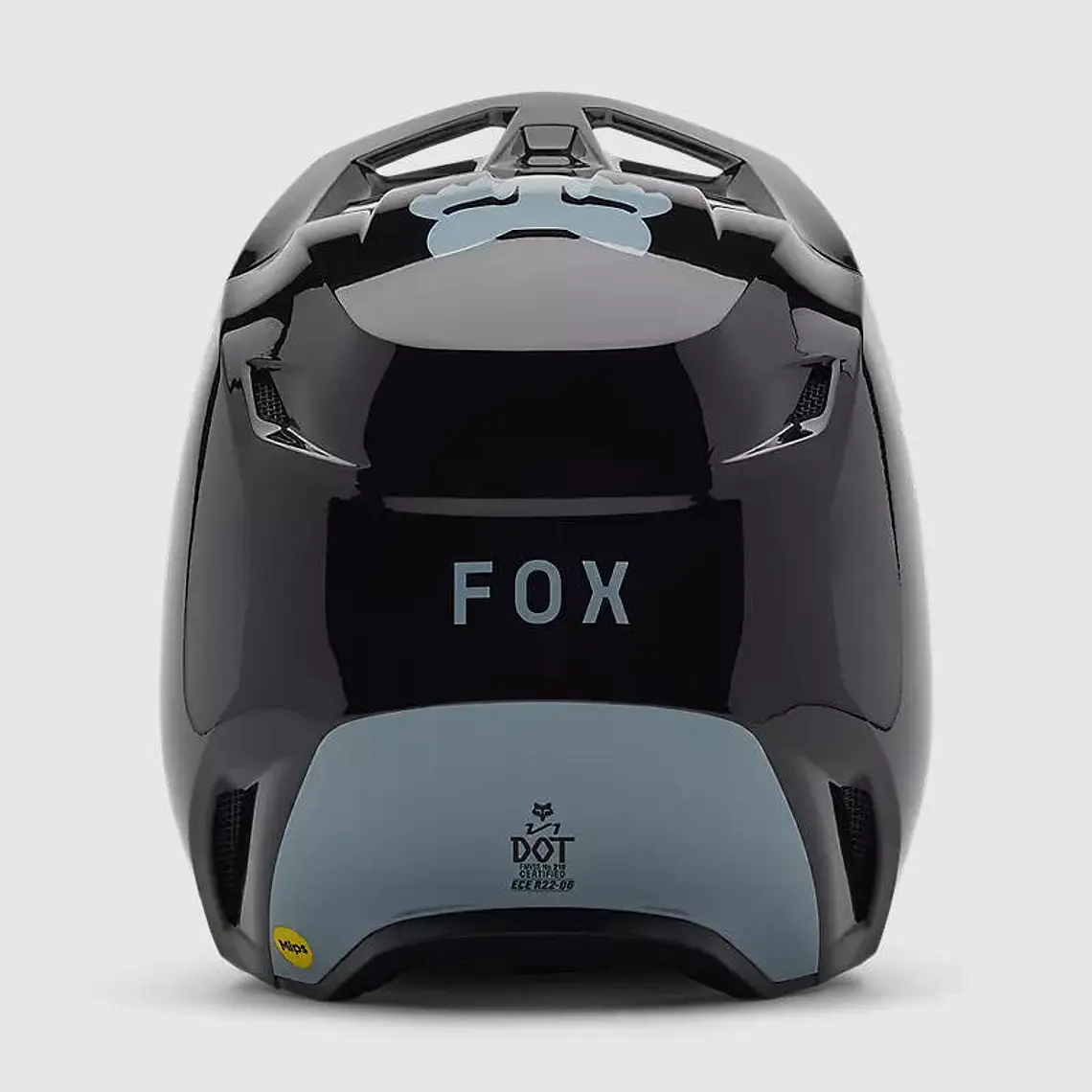 Casco Moto V1 Taunt Negro/Gris Fox 5