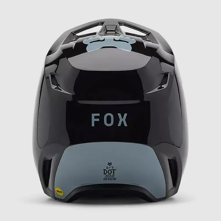 Casco Moto V1 Taunt Negro/Gris Fox 5