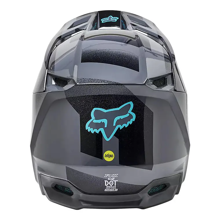 Casco Moto V2 RKANE Gris/Amarillo Fox 4