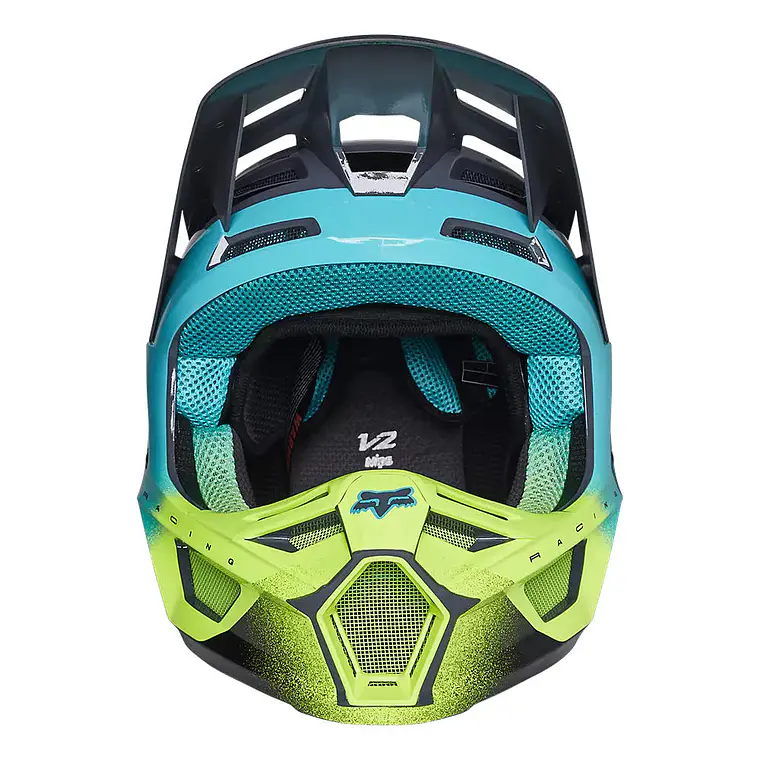 Casco Moto V2 RKANE Gris/Amarillo Fox 5