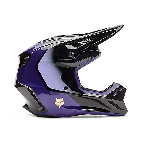 Casco Moto V3 Drip Morado Fox