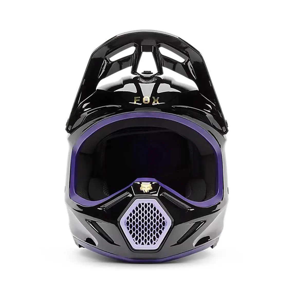 Casco Moto V3 Drip Morado Fox 3