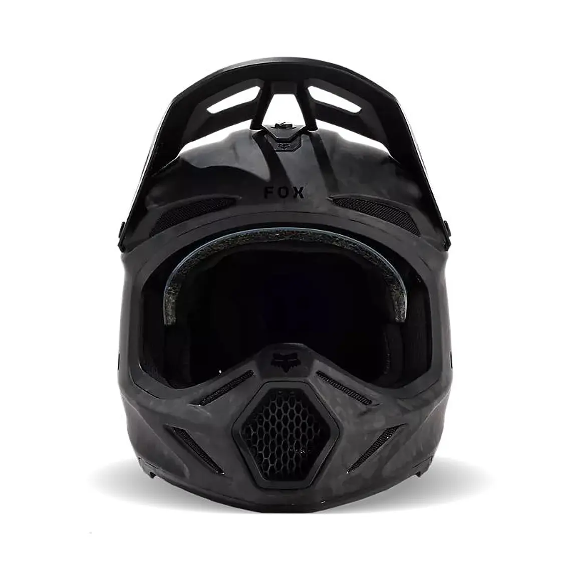 Casco Moto V3 RS Carbon Solid Negro Fox 3