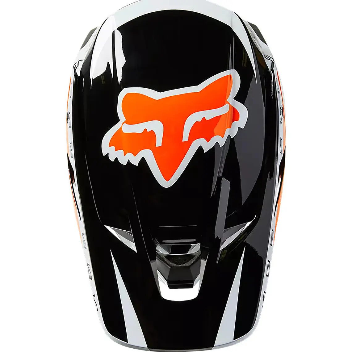 Casco Moto V3 RS DVIDE Negro/Naranjo Fox 3
