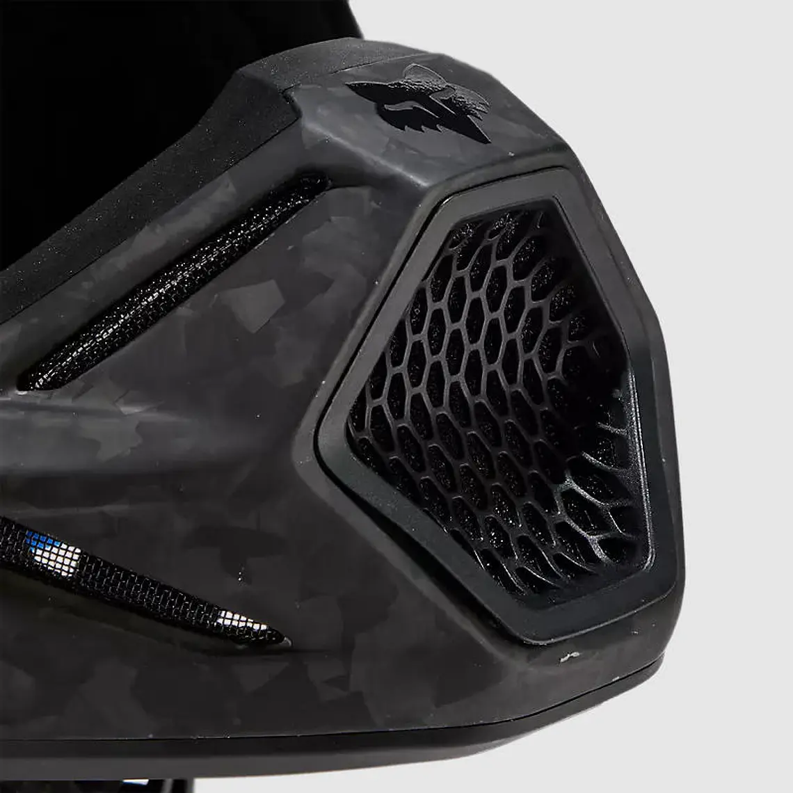 Casco Moto V3 RS Carbon Solid Negro Fox 6